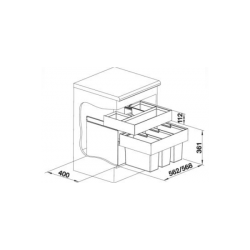 Sortownik odpadów Blanco SELECT 60/3 Orga 518 726